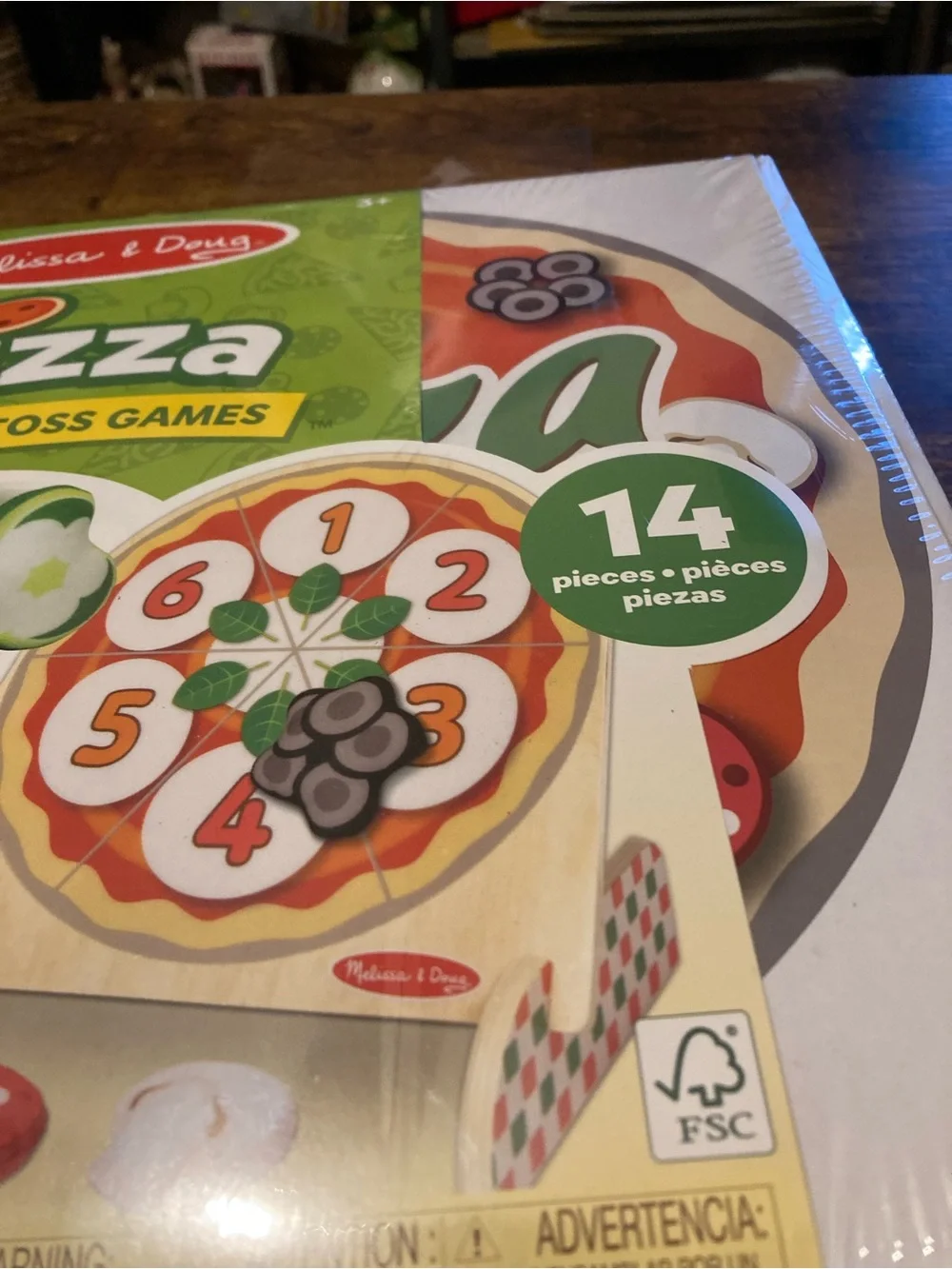 Melissa & Doug pizza topping toss game